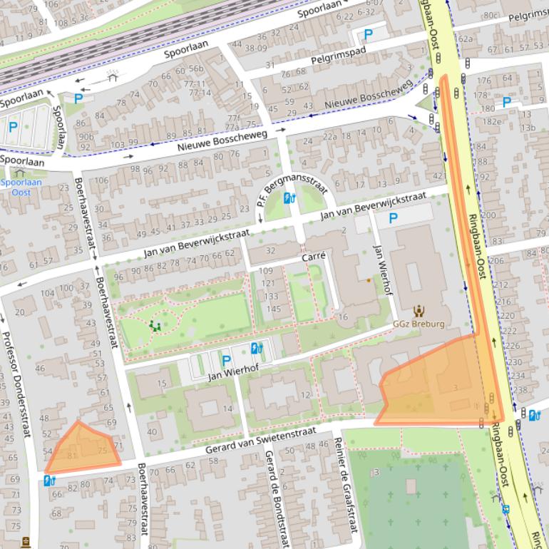 Kaart van postcodegebied 5017HA.