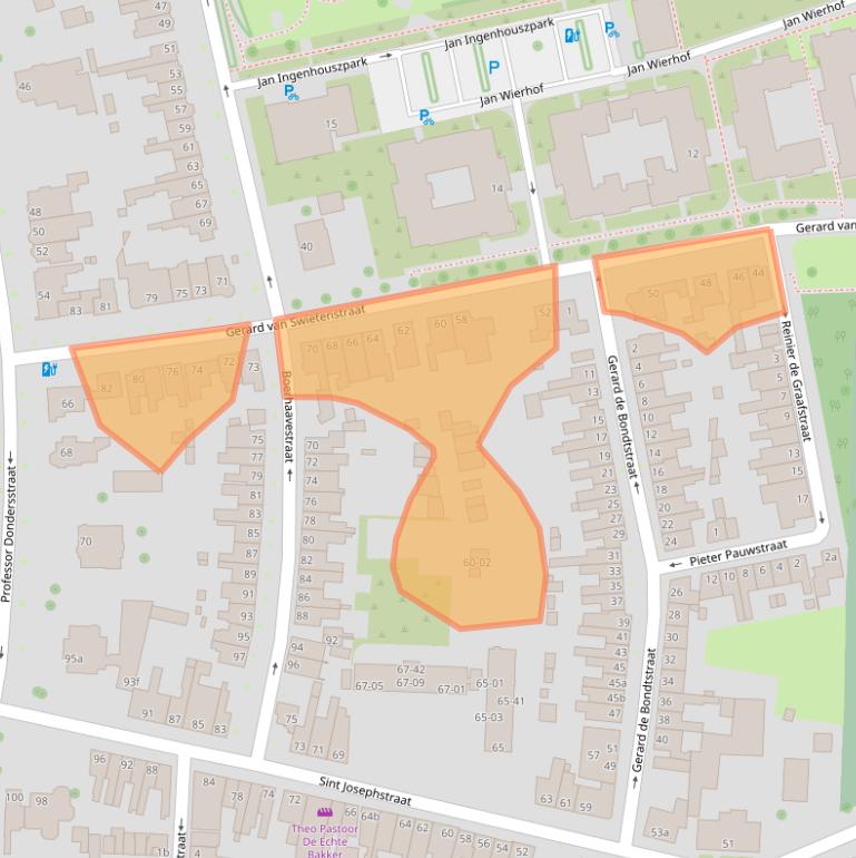 Kaart van postcodegebied 5017HB.
