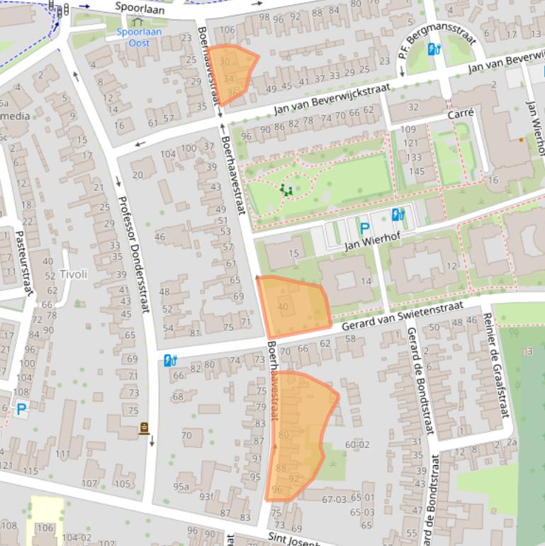 Kaart van postcodegebied 5017HE.