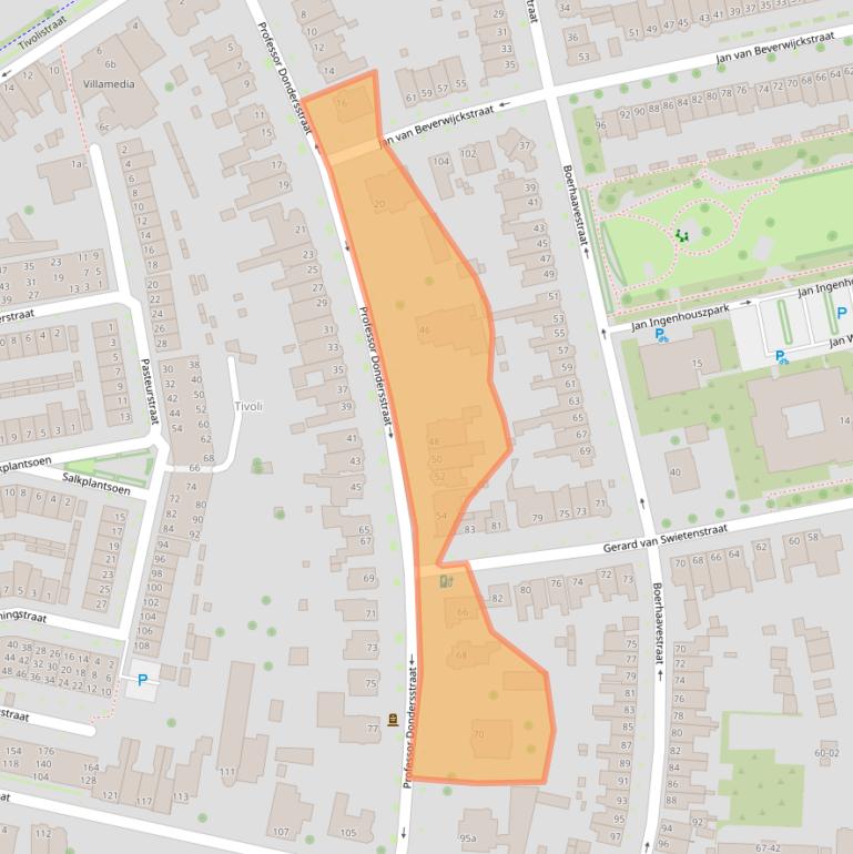Kaart van postcodegebied 5017HL.