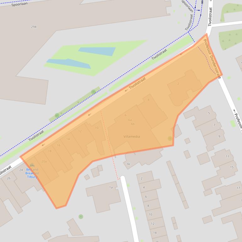 Kaart van postcodegebied 5017HP.