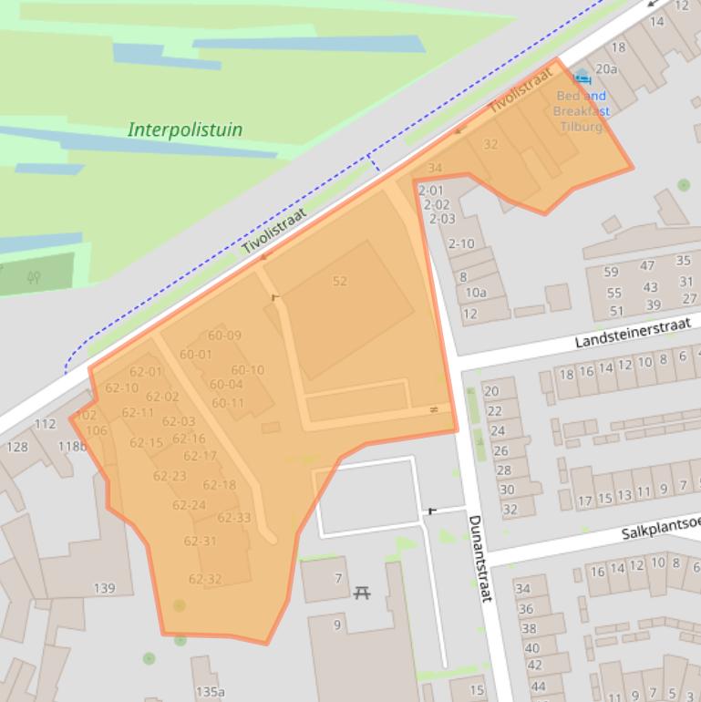 Kaart van postcodegebied 5017HR.