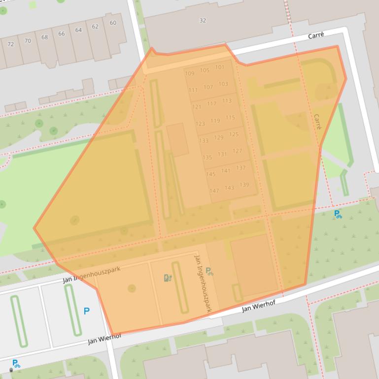 Kaart van postcodegebied 5017JG.