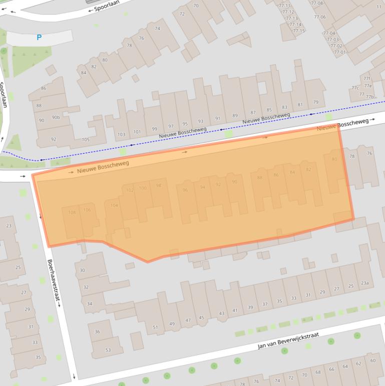 Kaart van postcodegebied 5017JN.
