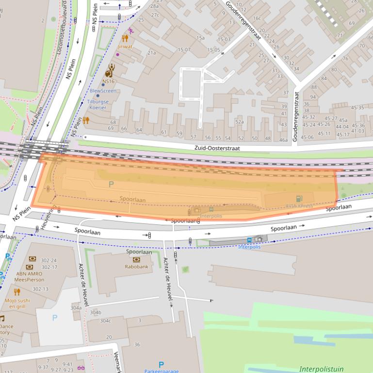 Kaart van postcodegebied 5017JR.