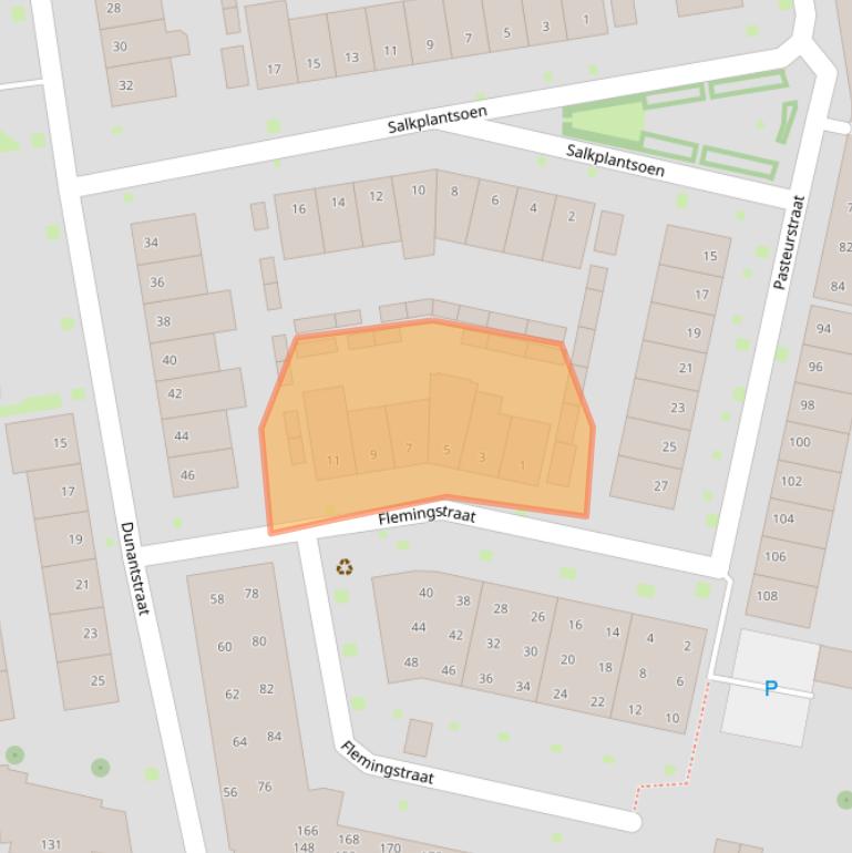Kaart van postcodegebied 5017KA.