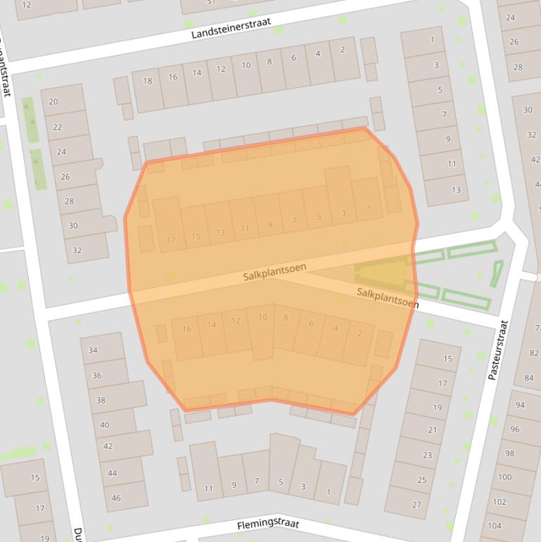 Kaart van postcodegebied 5017KH.