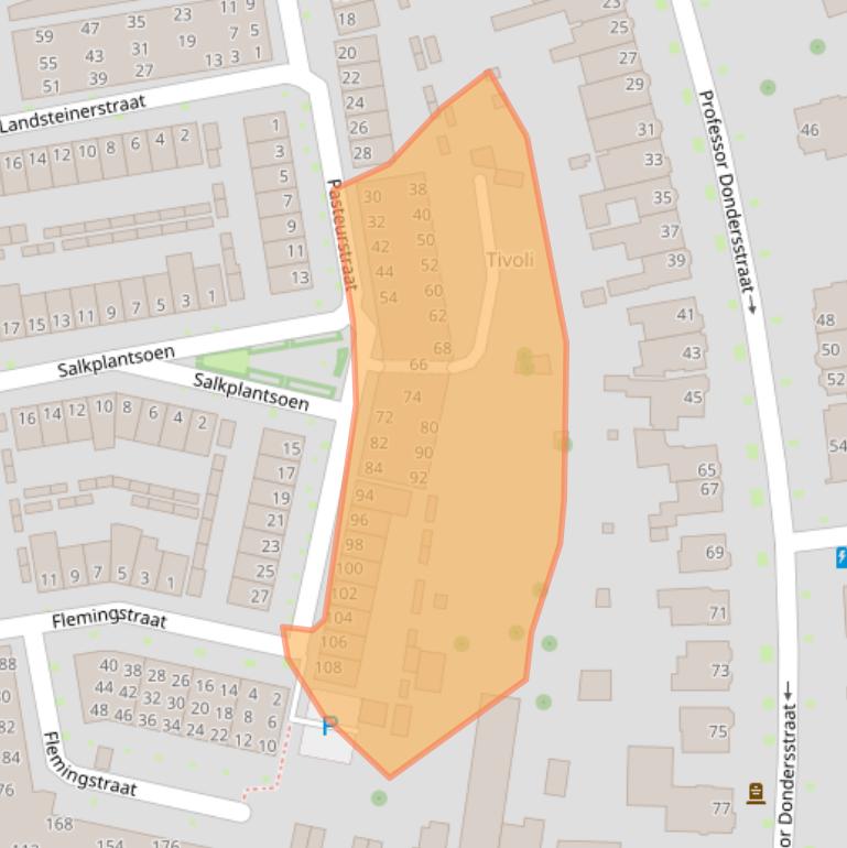 Kaart van postcodegebied 5017KN.