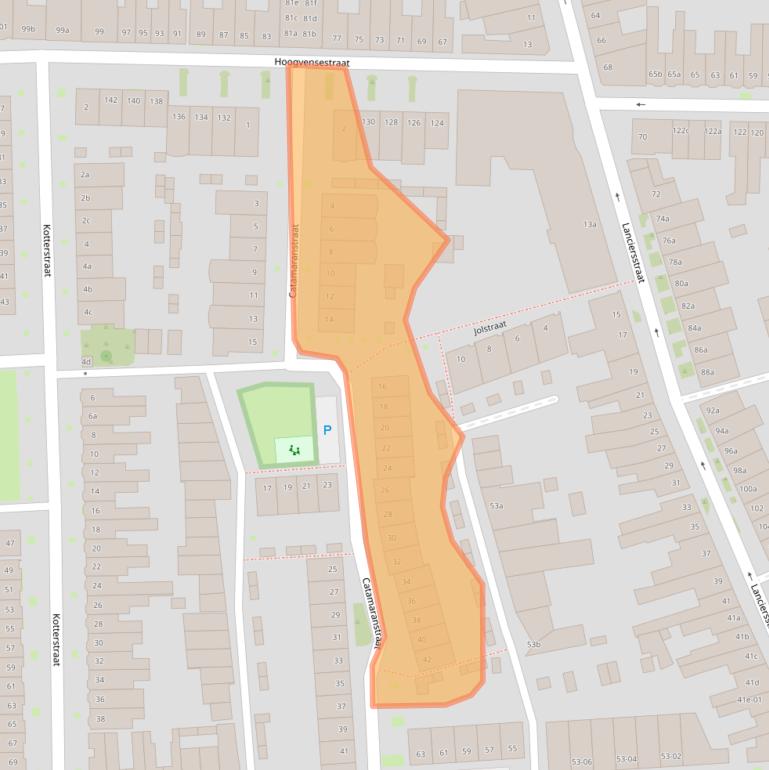 Kaart van postcodegebied 5017LK.