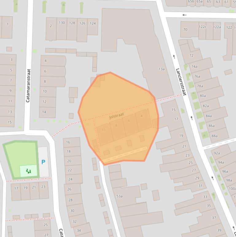 Kaart van postcodegebied 5017LL.