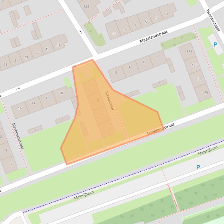 Kaart van postcodegebied 5018AD.