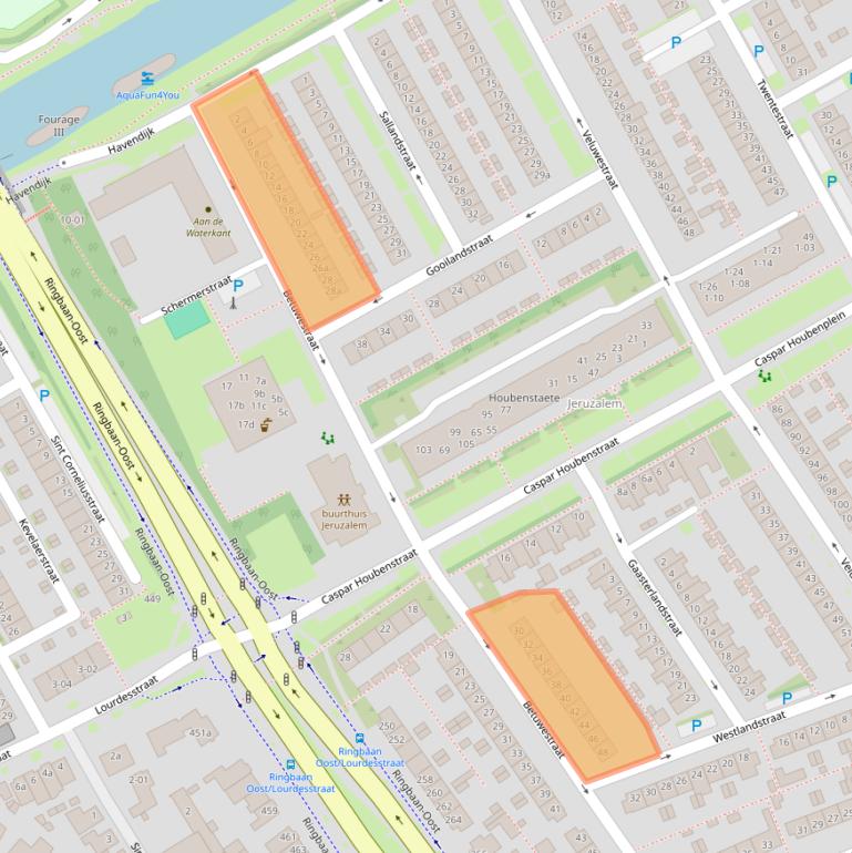 Kaart van postcodegebied 5018AK.