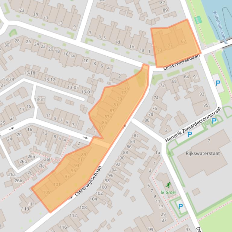 Kaart van postcodegebied 5018CA.
