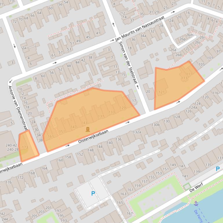 Kaart van postcodegebied 5018CB.