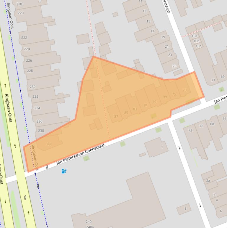 Kaart van postcodegebied 5018CR.