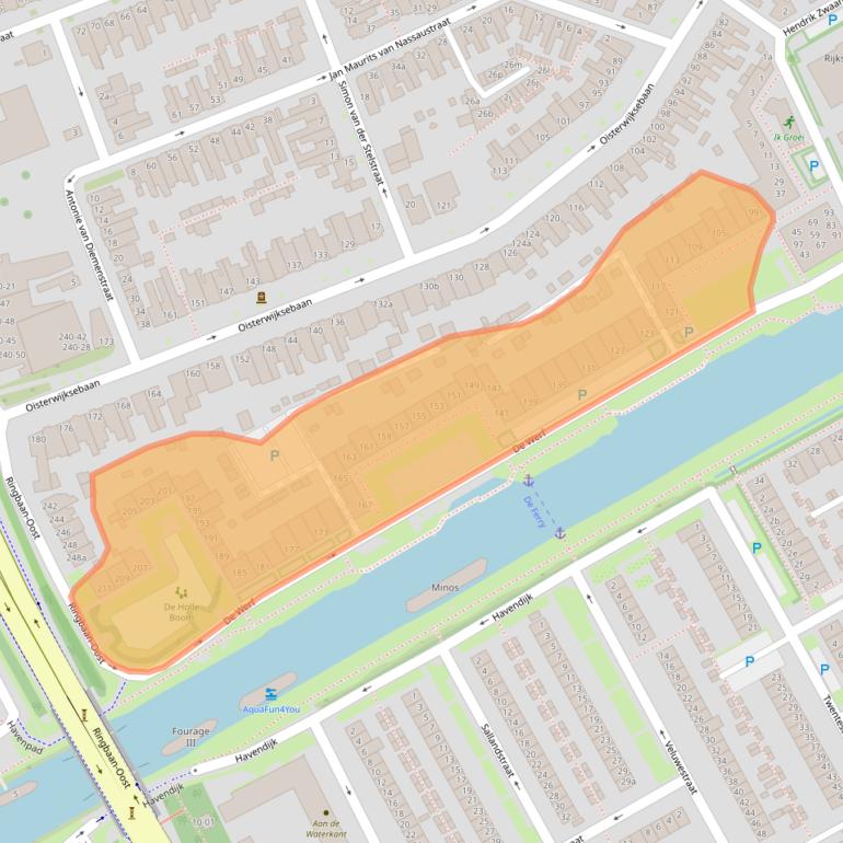 Kaart van postcodegebied 5018CZ.