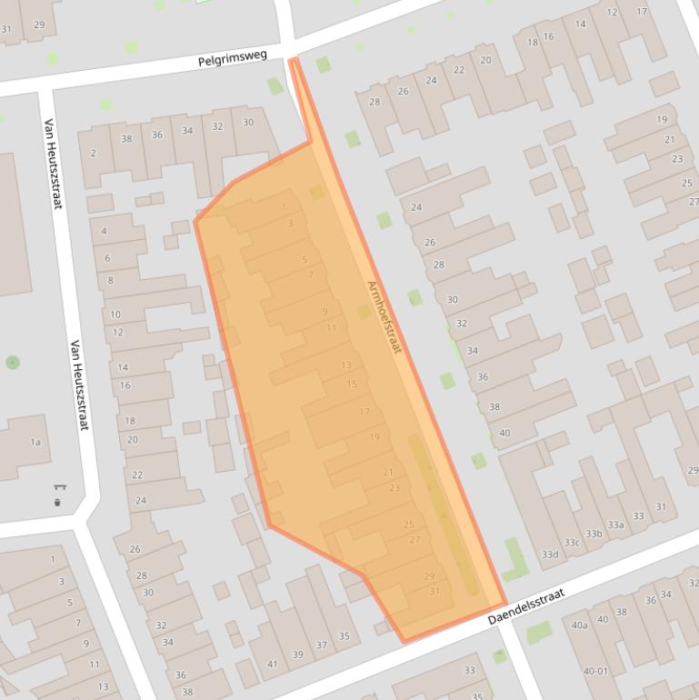 Kaart van postcodegebied 5018EH.