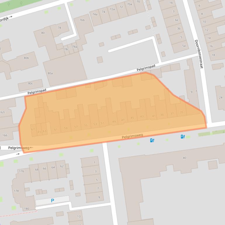 Kaart van postcodegebied 5018EM.