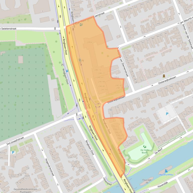 Kaart van postcodegebied 5018HC.
