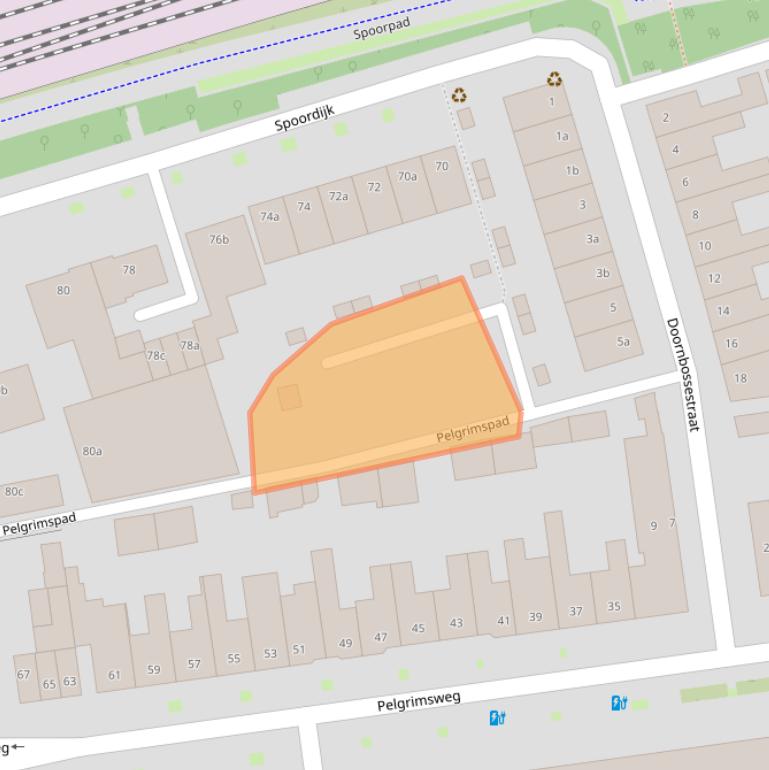 Kaart van postcodegebied 5018HD.