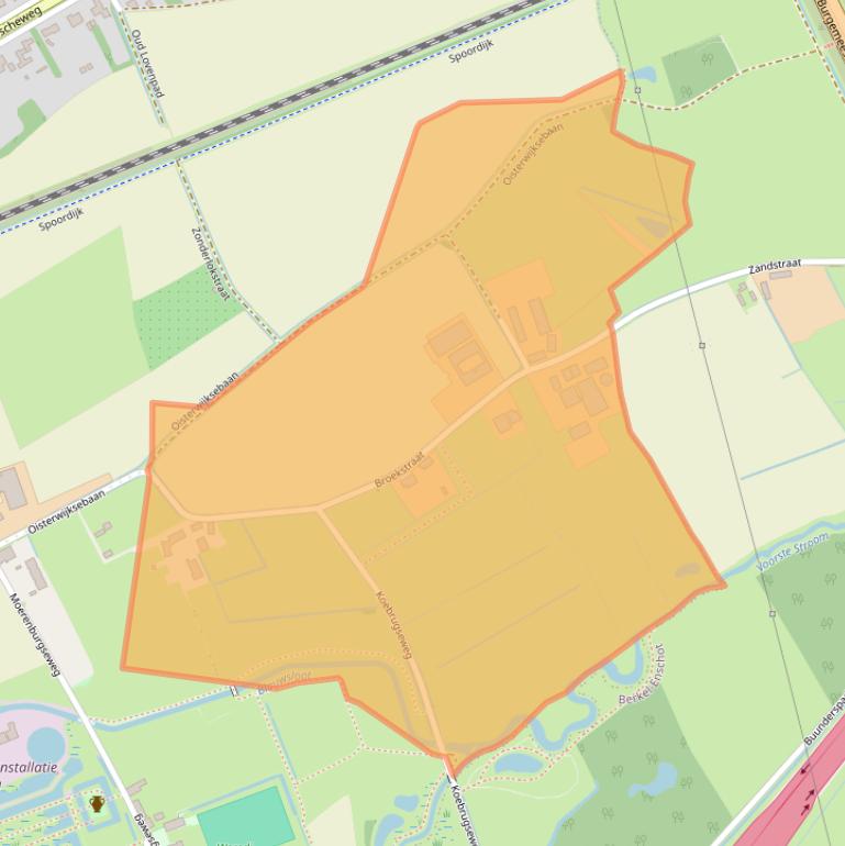 Kaart van postcodegebied 5018TD.