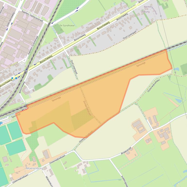 Kaart van postcodegebied 5018TJ.