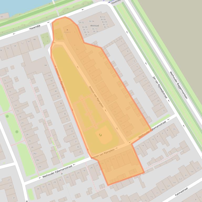 Kaart van postcodegebied 5021AR.