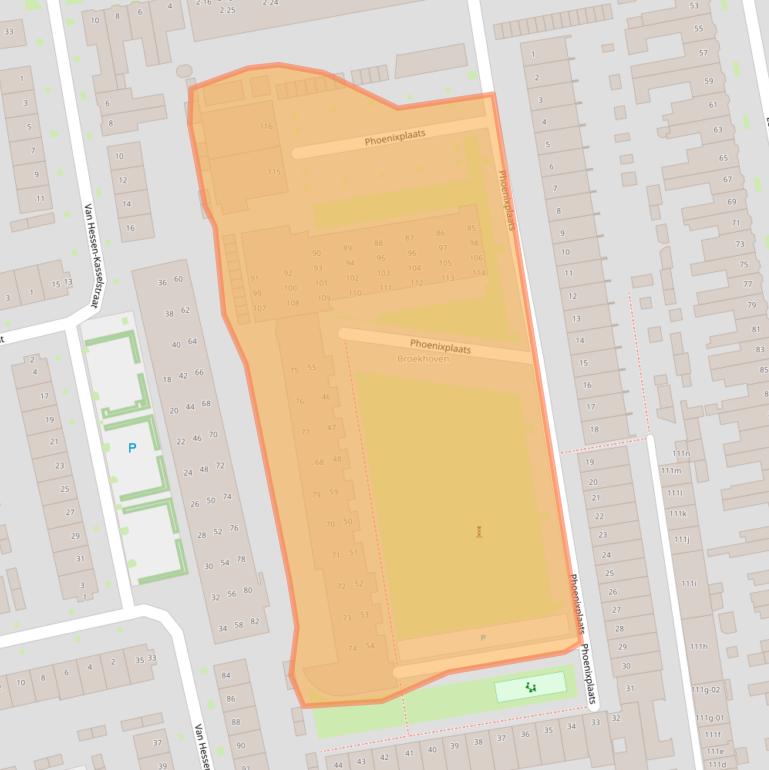 Kaart van postcodegebied 5021CT.