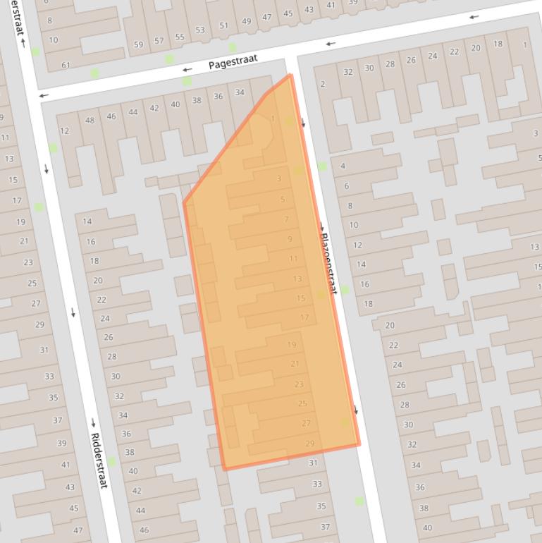 Kaart van postcodegebied 5021DK.
