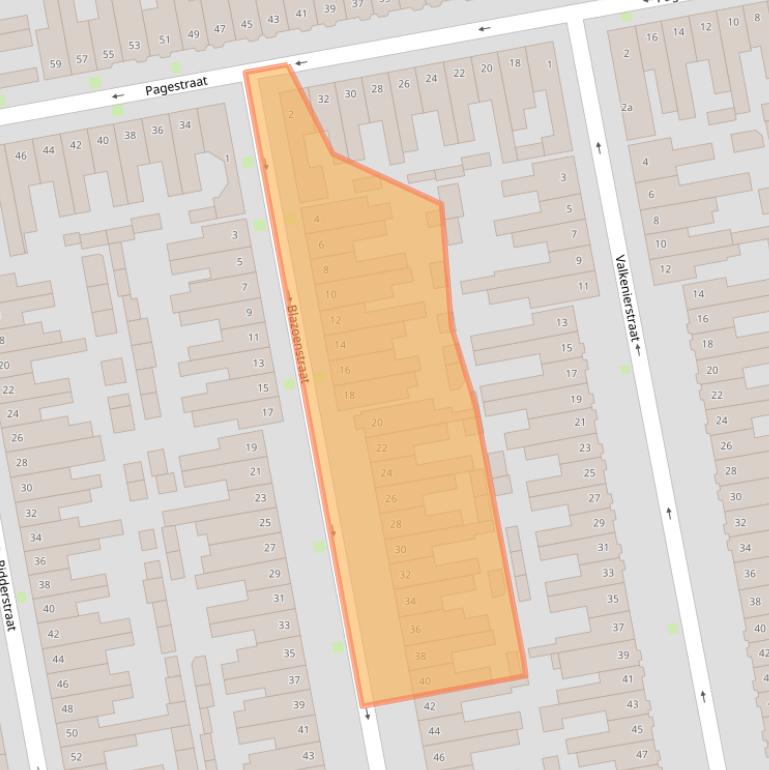 Kaart van postcodegebied 5021DM.