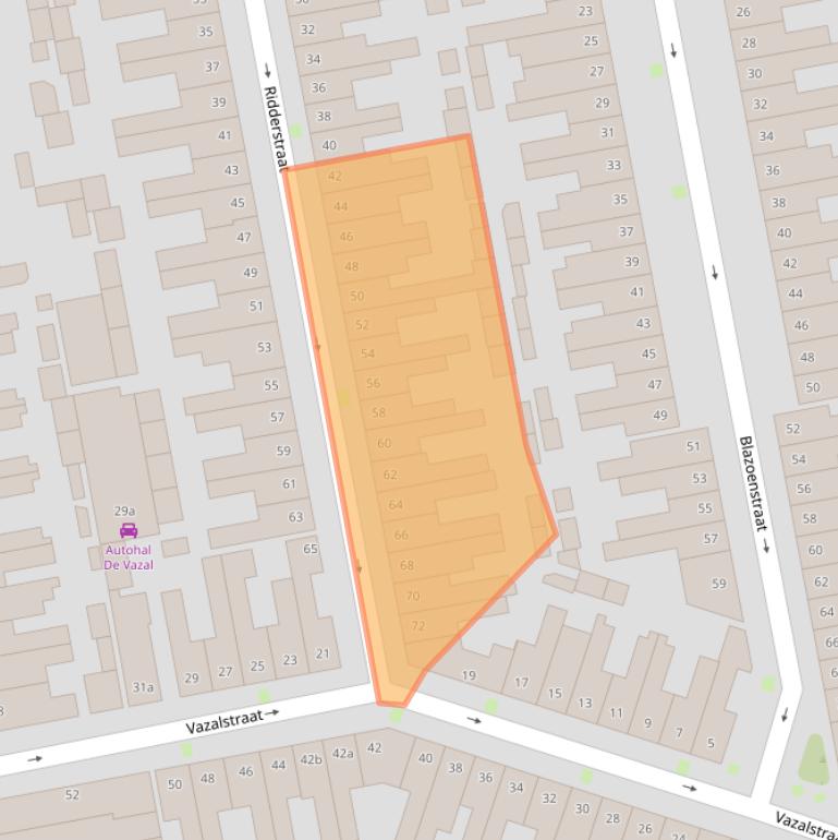 Kaart van postcodegebied 5021DW.