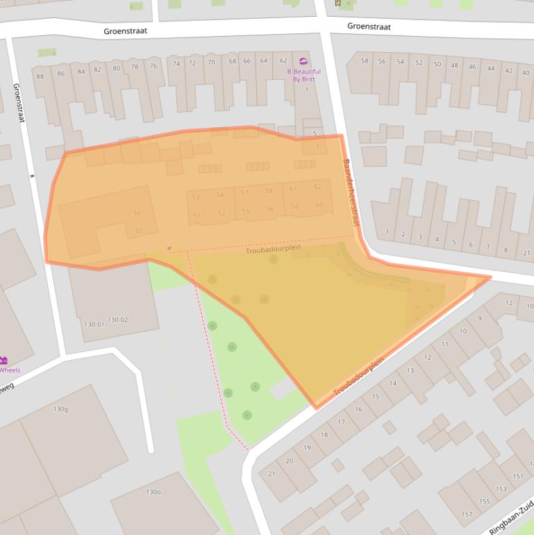 Kaart van postcodegebied 5021EE.