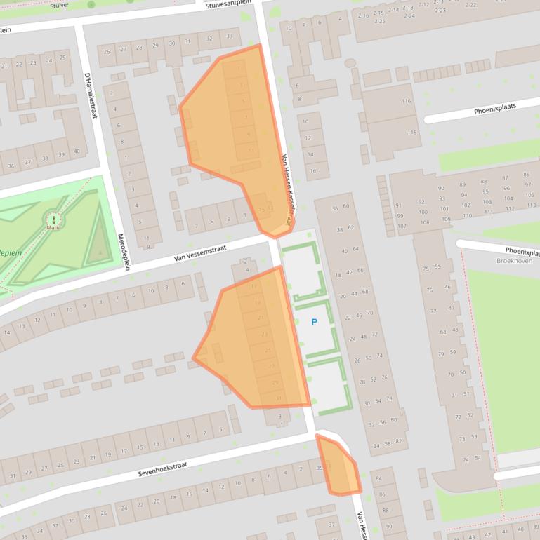 Kaart van postcodegebied 5021EP.
