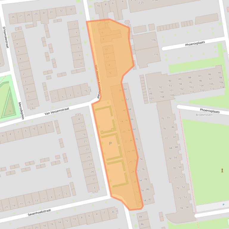 Kaart van postcodegebied 5021ES.