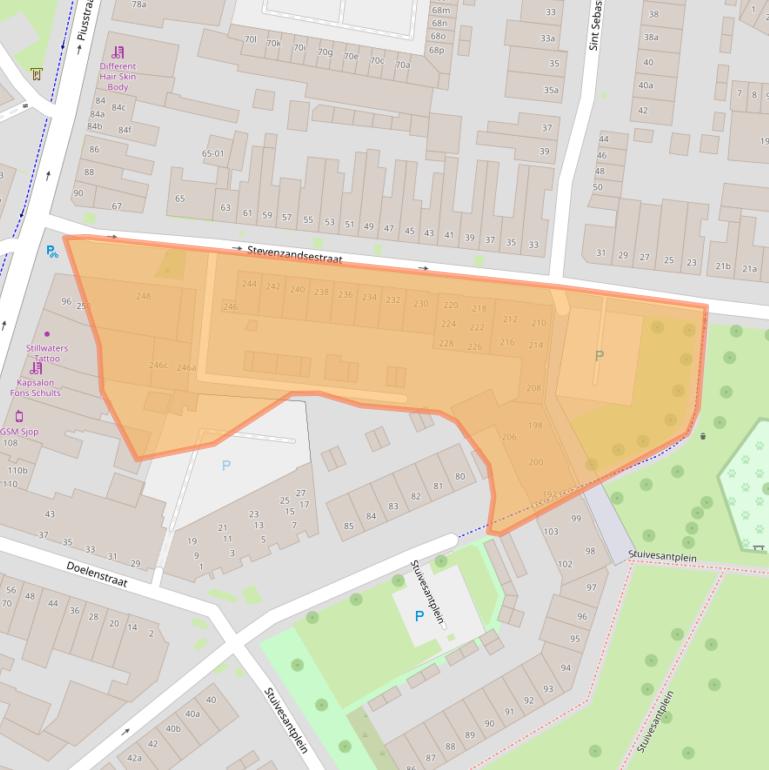 Kaart van postcodegebied 5021HJ.