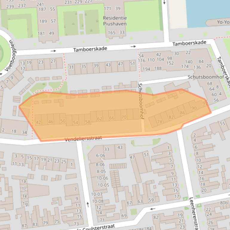 Kaart van postcodegebied 5021HM.