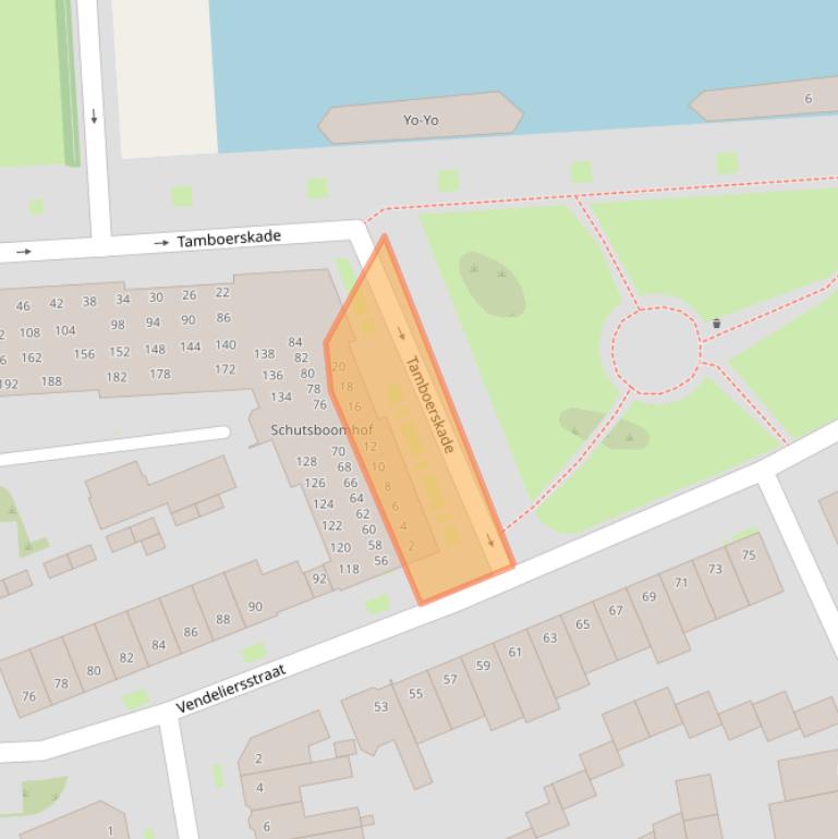 Kaart van postcodegebied 5021HS.