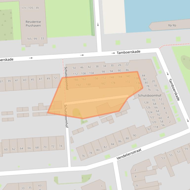 Kaart van postcodegebied 5021HW.