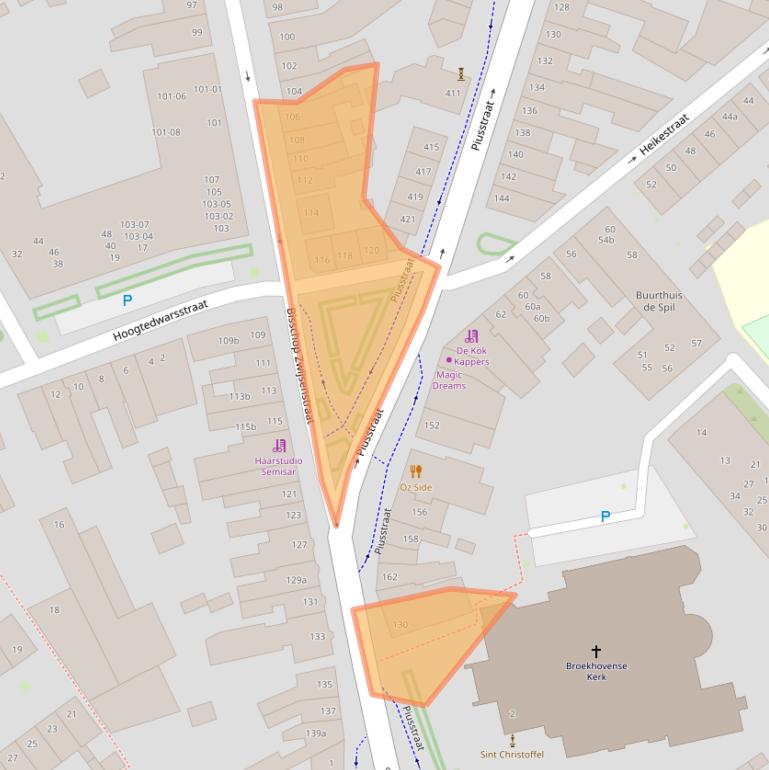 Kaart van postcodegebied 5021KD.