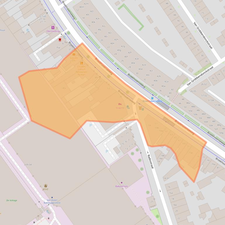 Kaart van postcodegebied 5021LB.