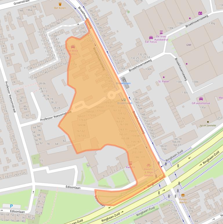 Kaart van postcodegebied 5021LD.