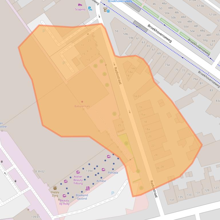 Kaart van postcodegebied 5021LK.