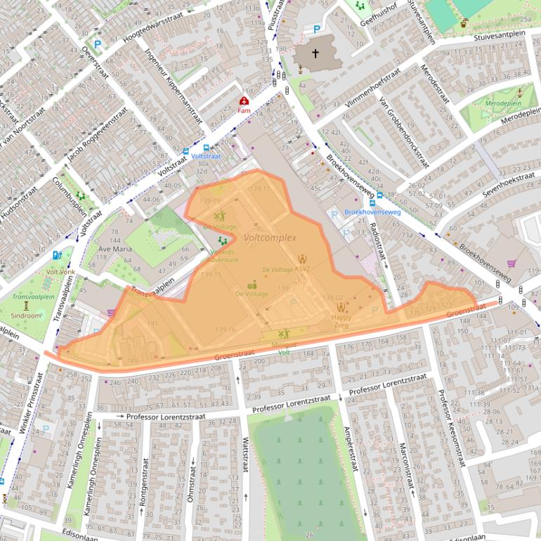 Kaart van postcodegebied 5021LL.