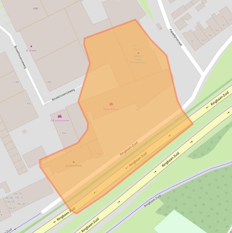 Kaart van postcodegebied 5021LR.