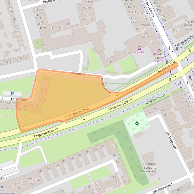 Kaart van postcodegebied 5021MC.