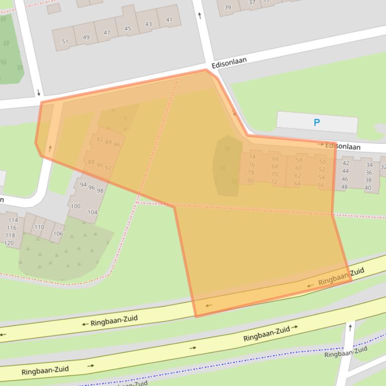 Kaart van postcodegebied 5021MD.