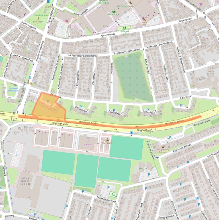 Kaart van postcodegebied 5021ML.