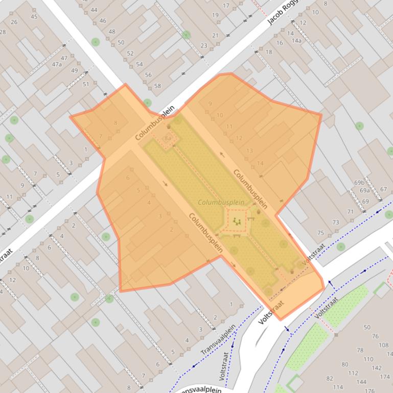 Kaart van postcodegebied 5021SG.