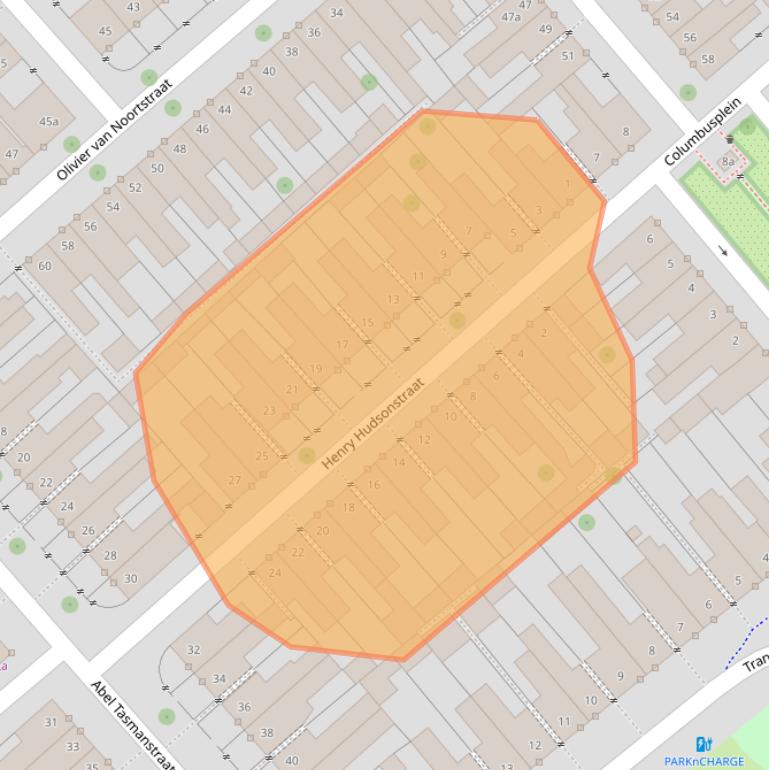Kaart van postcodegebied 5021SJ.