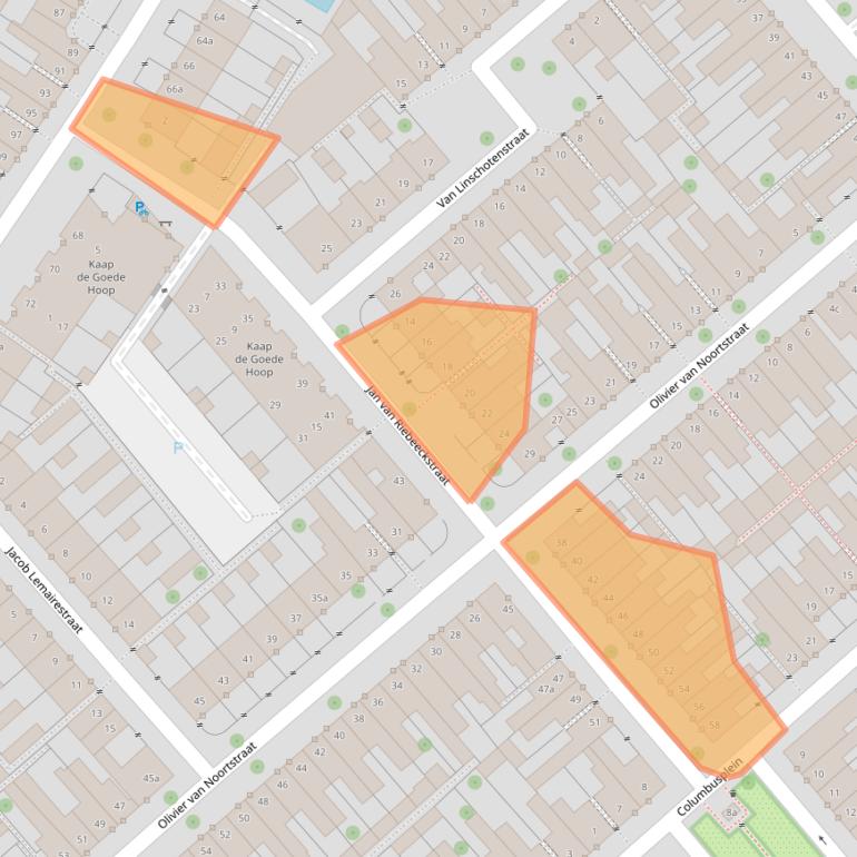Kaart van postcodegebied 5021SV.